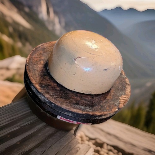 Vintage wooden derby hat block - vintage,