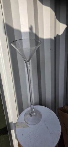 Martini glass vase 60cm tall - glass,