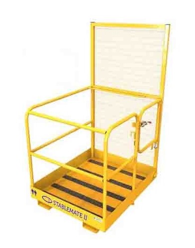 Gated forklift access cage - access,