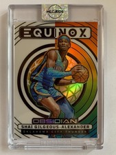 Shai Gilgeous-Alexander 2024 Panini Obsidian Electric Etch Hot Springs 2/15 JSY#