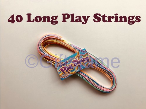 Coloured scoubidou strings - 40,