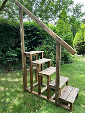 Large 5 Step Stairs 100cm for Horse Mounting Block, Pools, Trampolines, Outdoor