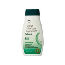 Selsun Suspension Anti Dandruff Shampoo, Clears away dandruff flakes 120ml