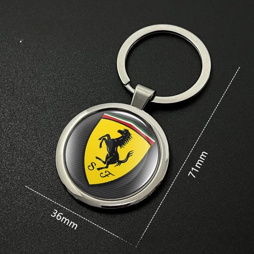 Ferrari metal keychain - ferrari, keyring