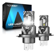 2pcs NOVSIGHT H4 LED Headlight Bulbs Kit 6500K Bright High Low Beam Lamp 20000LM