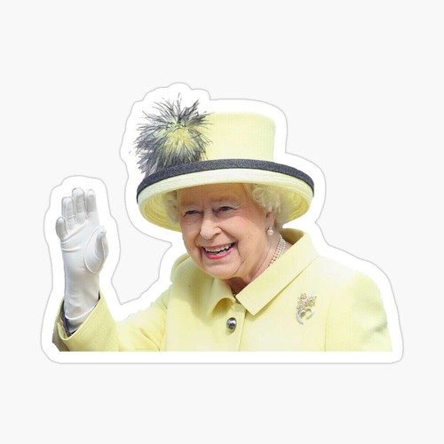 Queen elizabeth waving sticker - queen,