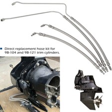 9B-104A Trim Tilt Hydraulic Ram Cylinder Hose Kit Fits Mercruiser Alpha One