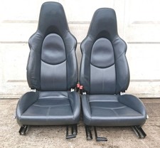 PORSCHE BOXSTER (987.1) CARRERA 911 (997.1) -BLUE LEATHER FRONT SPORTS SEATS