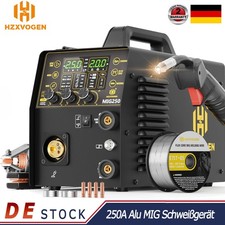 HZXVOGEN 6in1 Aluminium MIG Welder 250 Amp Gas Gasless MIG MMA Wig Welder