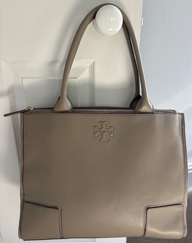 Tory burch ella taupe leather - burch,