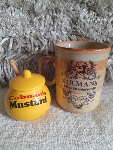 Colman mustard pot with - colman's,