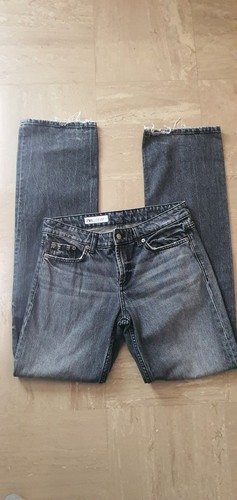Womens black straight leg zara - black,