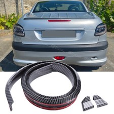 60" Carbon Rear Roof Trunk Spoiler Wing Sticker For Peugeot RCZ 207 206 308 CC