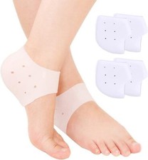 1 pair Heel Protectors Breathable Gel Cushion Heel sleeves  plantar faciitis UK