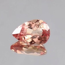 AAA Natural Bi-Color Ceylon Padparadscha Sapphire Loose Pear Gemstone Cut 9x6MM