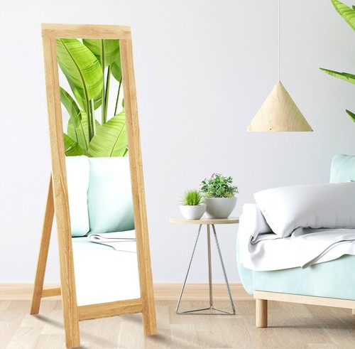 Full length mirror oak - full,
