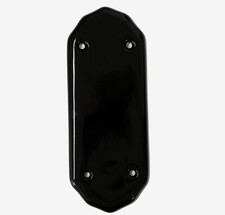 1 x Black Ceramic Door Finger Push Plate 