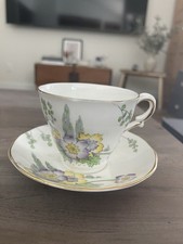 Vintage Salisbury Tea Cup & Saucer Fine Bone China England Lucerne