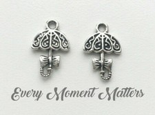 10 x Tibetan Silver UMBRELLA