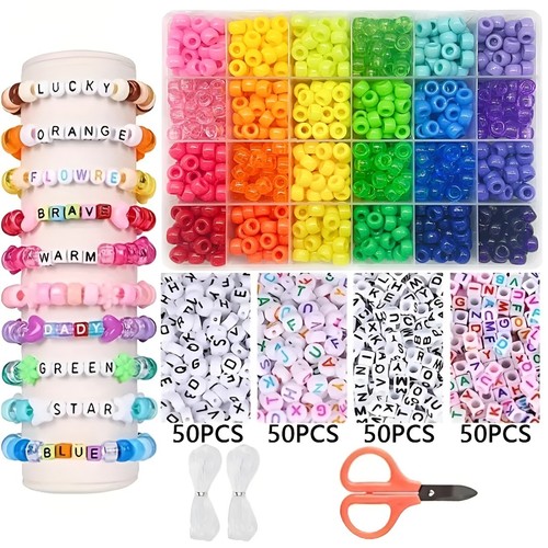 Pony beads bracelet making - bracelet, kit