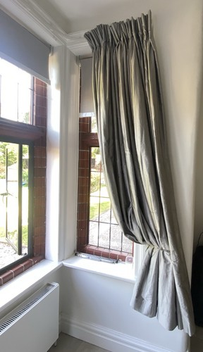 Pale grey slub - slub, silk