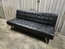 Black Vinyl Faux Leather Retro