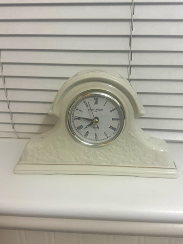 Widdop white mantel clock - white,