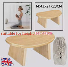 Folding Bamboo Meditation Stool Kneeling Zen Posture Yoga Bench w/ Bag for 71''