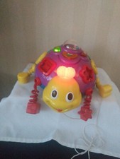 IQ Builders Spring & Sort Crazy Bug Shapes Toy Music Lights Phrases Vintage Rare
