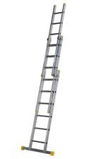1.89m Square Rung Triple Section Extension Ladder - 57712020