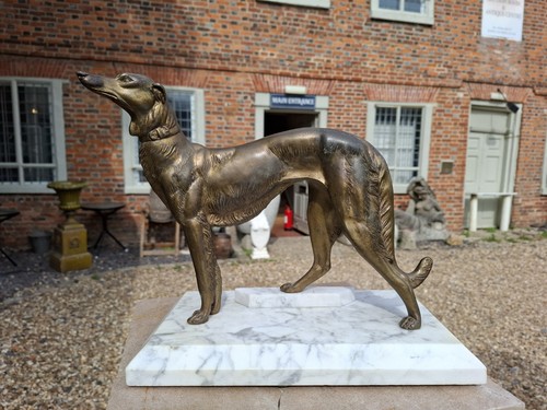 Art deco borzoi greyhound - deco,
