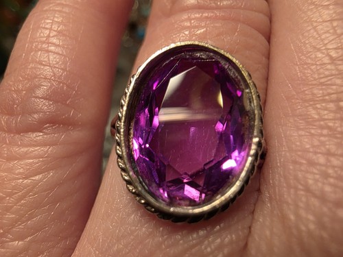 Vintage amethyst sterling - vintage,
