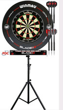  Winmau Blade 6 Dartboard Complete Setup Includes Darts Foldable Stand...