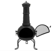 BRAND NEW Tall Large Steel La Hacienda Chiminea, Log Burner ✅??