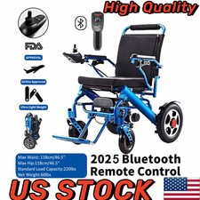 Folding Electric Powered Mobility Wheelchair All terrain Lightweight Wheel Chair