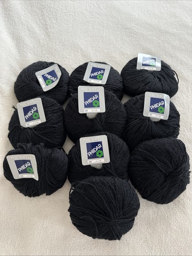 Yarn phildar black 11x50g - phildar,