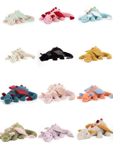 Jellycat color dragon 50cm - color,