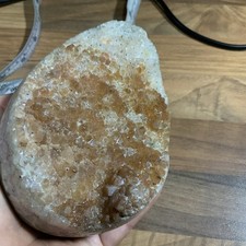 Crystal Large Chunky Citrine Egg/Raw Geode Large 1.189kg 14x9x9.5cm sparkly BN