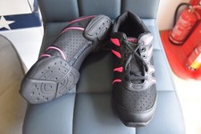Black and Pink Capezio bolt DS30 split sole jazz shoes / sneakers -UK 2  4  6  7