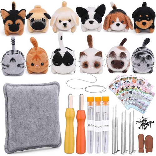 Pcs doll making wool - 12,