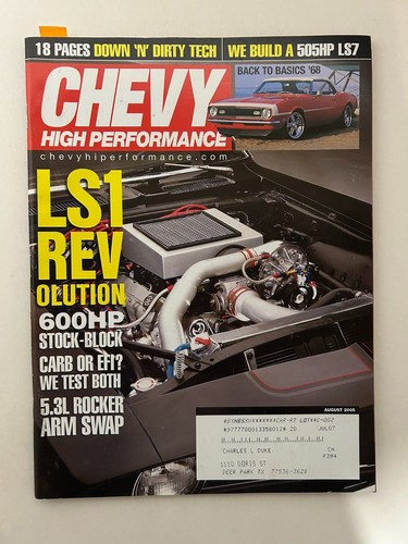 Chevy high performance - high,
