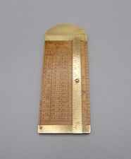 ANTIQUE J. RABONE & SONS BRASS & BOXWOOD ROPE GAUGE