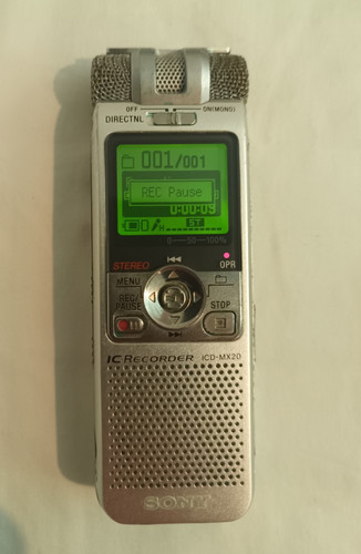 Sony icd mx20 - sony, icd-mx20