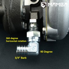 MAMBA 90 Deg 3/4" Barb Turbo