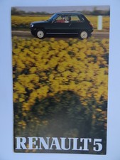 Renault 5 brochure 1980/1981 - Gordini,TS, Automatic, GTL, TL, Base 850cc.47 pag