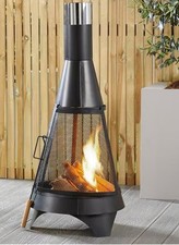 Firepit Chimney Fire Pit Tower Garden Heater Funiture Luxury Wood Burner 