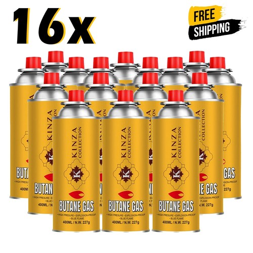 16x butane gas bottles - butane,