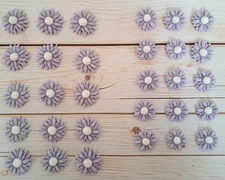 (02) 30 x Purple and White