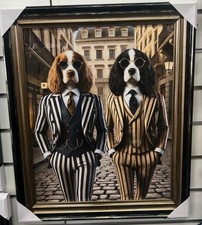 Black Gold framed Springer