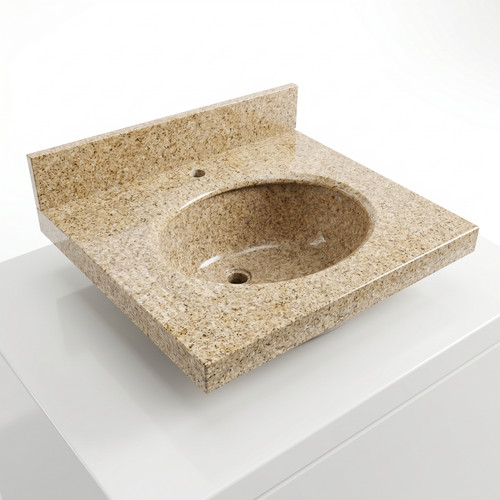 Beige granite vanity - granite, with